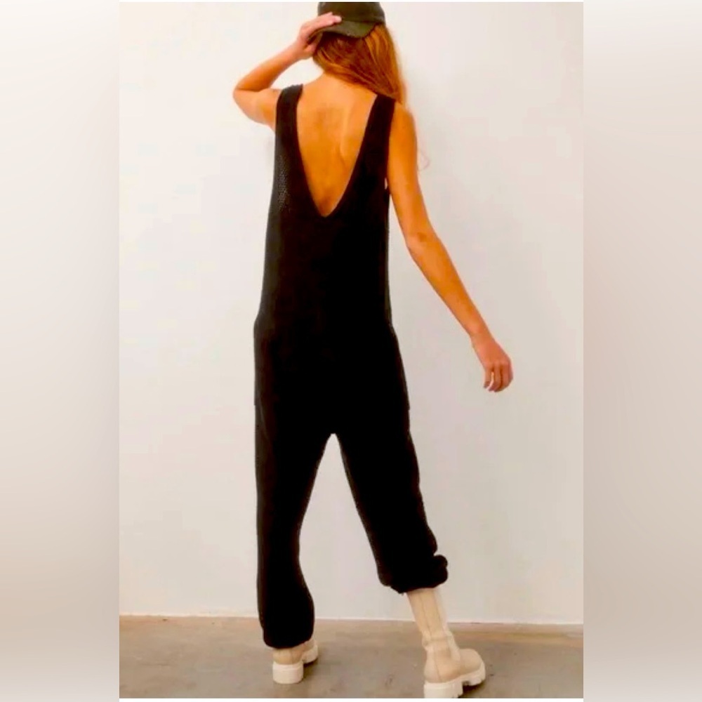 EUC Free People FP beach Hailee Black Jumpsuit small - Picture 2 of 8